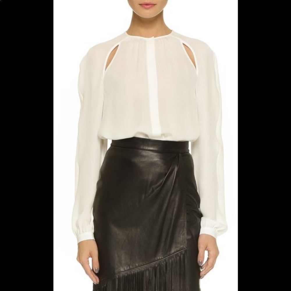 Tamara Mellon Side Keyhole Blouse - Picture 2 of 13